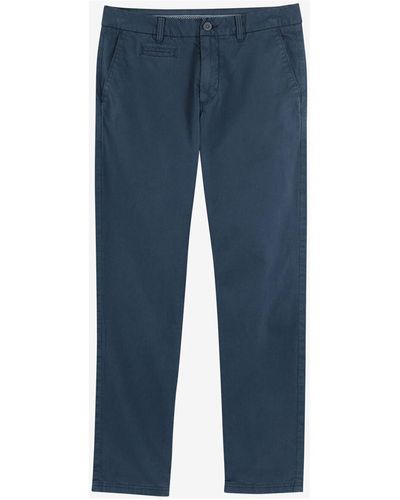 Oxbow Pantalon Pantalon chino uni stretch P2REANO - Bleu