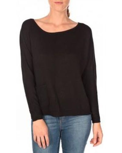 Tom Tailor Pull Basic Structure Pullover Noir