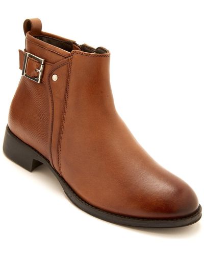 Pediconfort Boots Boots cuir semelle amovible - Marron