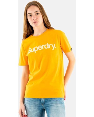 Superdry T-shirt w1010710a - Jaune