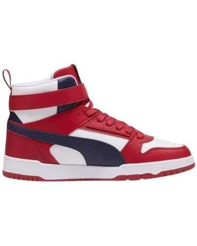 PUMA Baskets CHAUSSURES RBD GAME ROUGES - WHITE-NEW NAVY-CLUB RED - 43