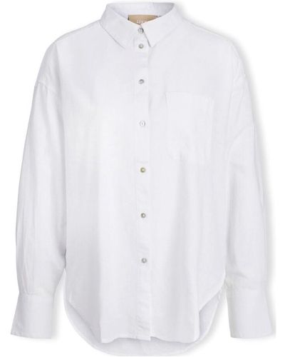 JJXX Blouses Jamie Linen Shirt L/S - White - Blanc