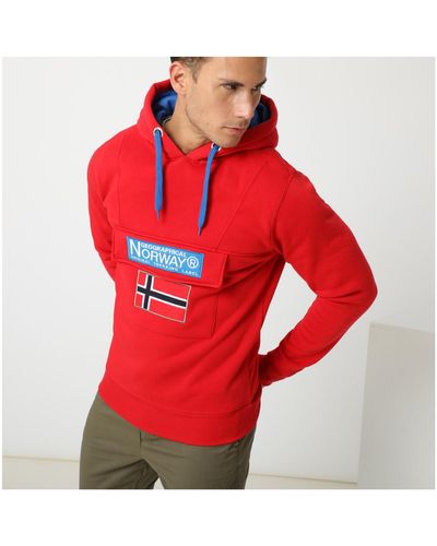 GEOGRAPHICAL NORWAY Sweat-shirt GADRIEN sweat pour - Rouge