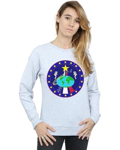 NASA Sweat-shirt Classic Globe Astronauts - Bleu