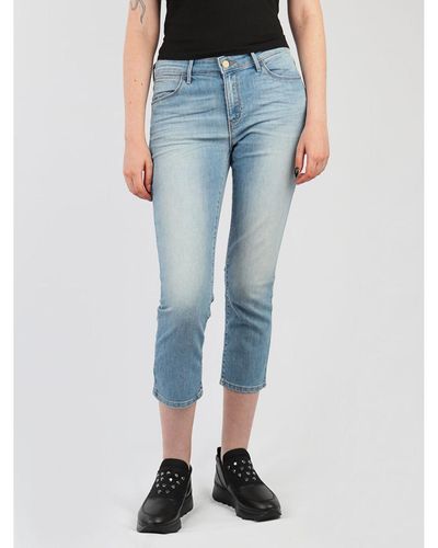 Wrangler Jeans Drew Cropped Straight W26YZS64J - Bleu