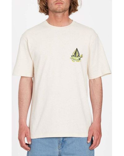 Volcom T-shirt Camiseta Sunner - Whitecap Grey - Blanc
