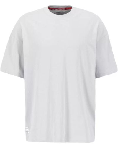 Alpha T-shirt T-shirts gris BPT - Blanc