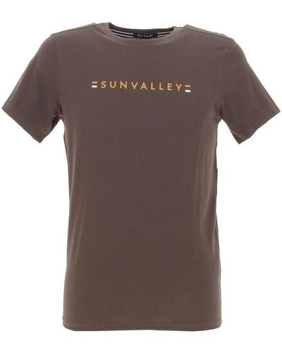 Sun Valley T-shirt Tee shirt mc - Marron