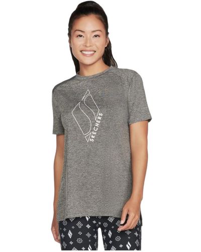 Skechers T-shirt Diamond Blissful Tee - Gris