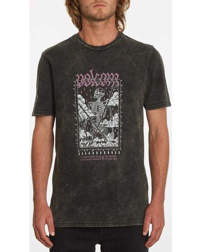 Volcom T-shirt Camiseta Vaderetro Black - Noir