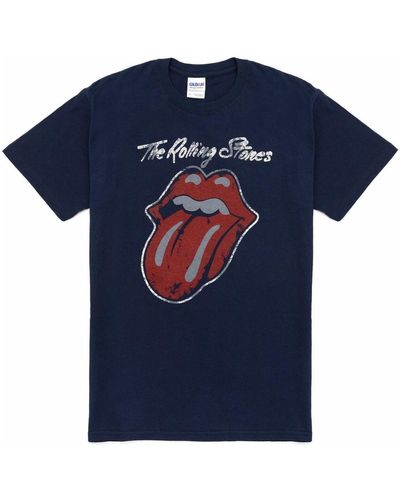The Rolling Stones T-shirt Tongue - Bleu