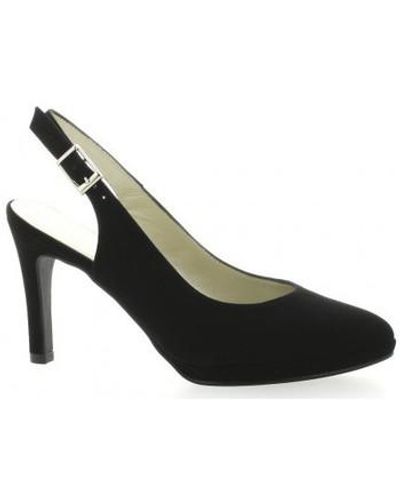 Brenda Zaro Chaussures escarpins Escarpins cuir velours - Noir