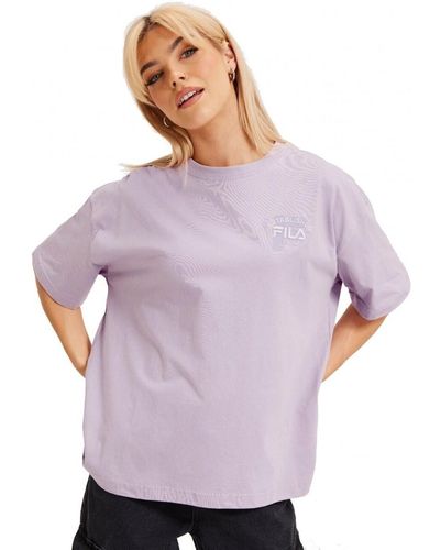 Fila T-shirt T-shirt oversize BAL shirtE pour Jaune et Violet