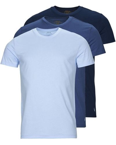 Polo Ralph Lauren T-shirt 3 PACK CREW UNDERSHIRT - Bleu
