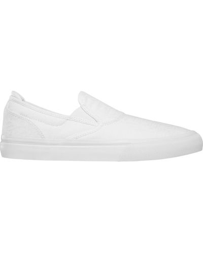 Emerica Chaussures de Skate WINO G6 SLIP ON WHITE PRINT - Blanc