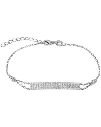 Cleor Bracelets Bracelet en Argent 925/1000 et Oxyde - Blanc
