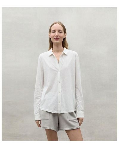 Ecoalf Chemise Vaasa Shirt Off White - Gris