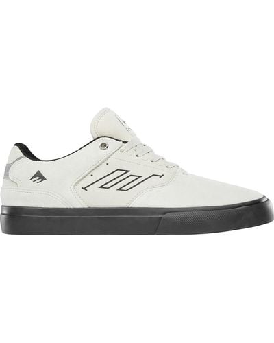 Emerica Chaussures de Skate THE LOW VULC WHITE BLACK - Blanc