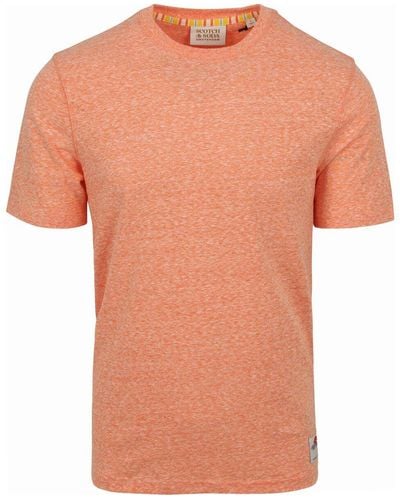 Scotch & Soda T-shirt Scotch Soda T-Shirt Melange Orange