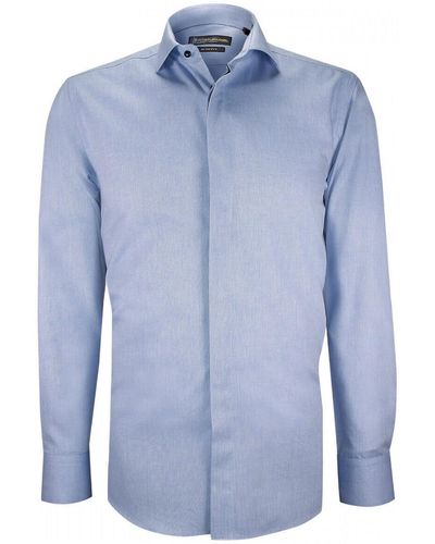 Emporio Balzani Chemise chemise business oxford gorge cachee luigi bleu