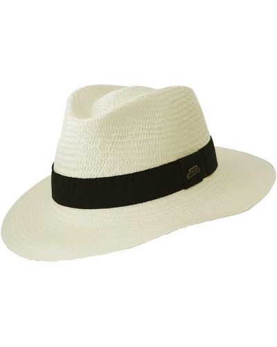 Chapeau-Tendance Véritable chapeau panama naturel T55 Chapeau - Multicolore