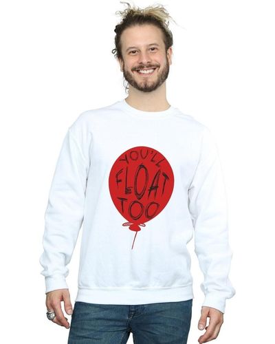 It Sweat-shirt Pennywise You'll Float Too - Blanc