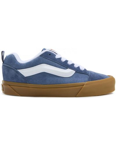 Vans Chaussures de Skate Knu skool corduroy - Bleu