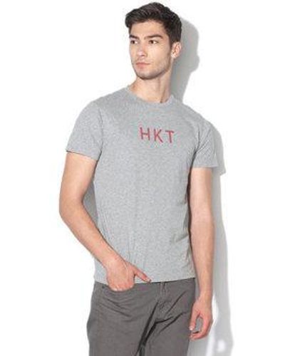 Hackett T-shirt HKT LOGO T SHIRT GREY - Gris