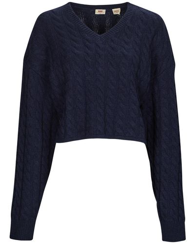 Levi's Pull RAE CROPPED SWEATER - Bleu