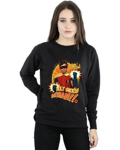 Dc Comics Sweat-shirt Batman TV Series Holy Smokes - Noir