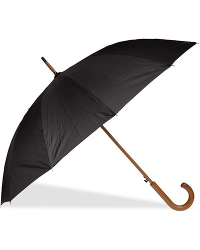 Isotoner Parapluies Parapluie canne multi pans - Noir