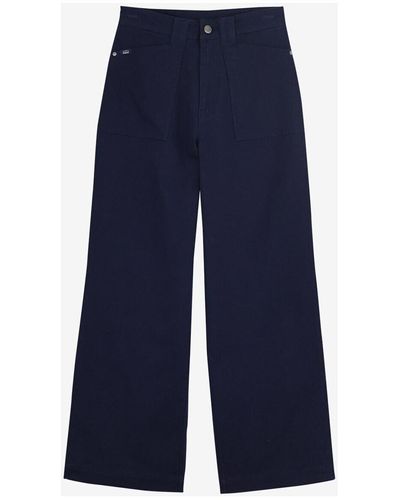 Oxbow Pantalon Pantalon twill flare P2BALI - Bleu