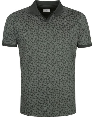 State Of Art T-shirt Polo Vert Foncé Imprimé
