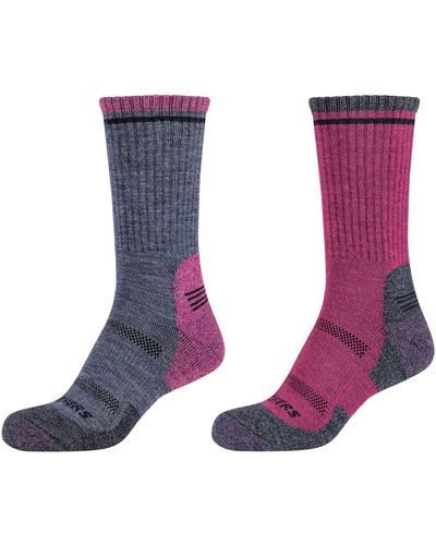 Skechers Chaussettes de sports 2PPK Women Trail Wool Socks - Violet
