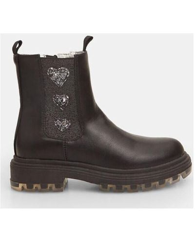 Bata Boots Chelsea boots pour fille avec strass et - Noir