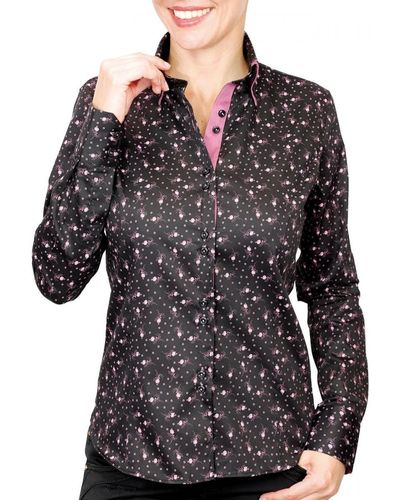 Andrew Mc Allister Chemise chemise double col wilma noir