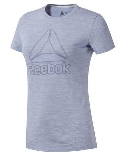 Reebok T-shirt TE Marble Logo Tee - Gris