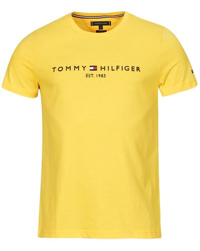 Tommy Hilfiger T-shirt TOMMY LOGO TEE - Jaune