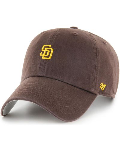 '47 Casquette 47 CAP MLB SAN DIEGO PADRES BASE RUNNER CLEAN UP BROWN - Marron