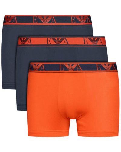 Emporio Armani Boxers Pack x3 unlimited logo - Orange