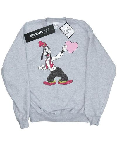 Disney Sweat-shirt Goofy Love Heart - Métallisé