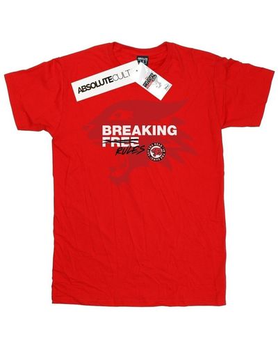 Disney T-shirt High School Musical The Musical Breaking Rules - Rouge