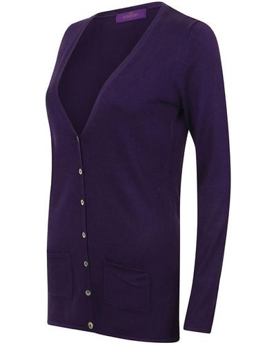 Henbury Gilet Fine Knit - Violet