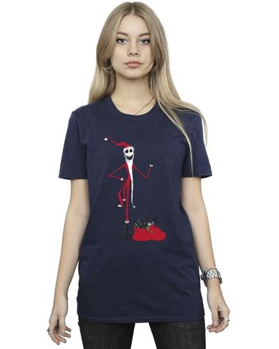 Nightmare Before Christmas T-shirt Christmas Presents - Bleu