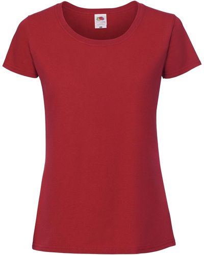 Fruit Of The Loom T-shirt SS424 - Rouge
