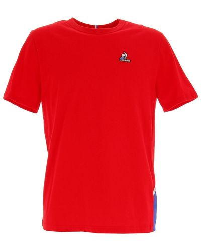 Le Coq Sportif T-shirt Tri tee ss n1 m rouge electro