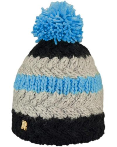 Chapeau-Tendance Bonnet Bonnet Ice tricolore - Bleu