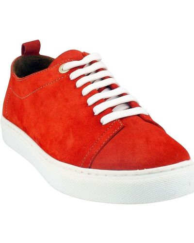 Coco   Abricot Baskets Mirecourt suede-V2669F - Rouge