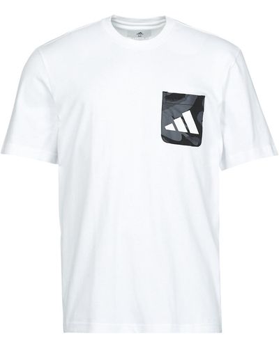 adidas T-shirt CAMO PKT TEE - Blanc