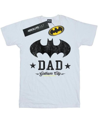 Dc Comics T-shirt Batman I Am Bat Dad - Blanc